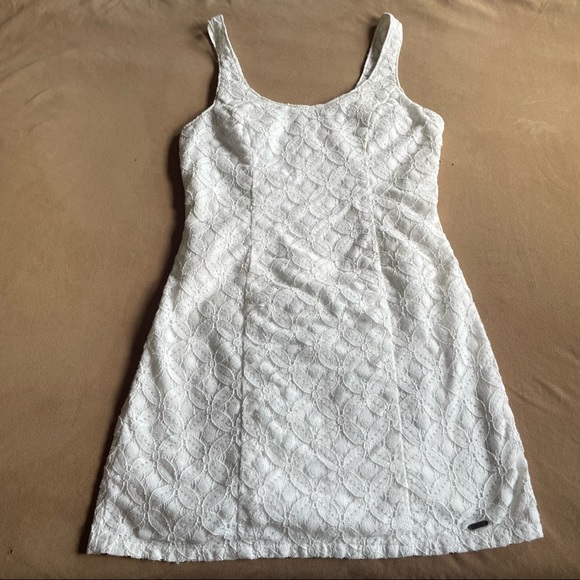 Hollister Lace Bodycon Dress - Off White, Juniors Size 1 - Picture 1 of 7